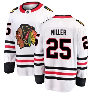 Youth Drew Miller Chicago Blackhawks Breakaway Away Jersey - White