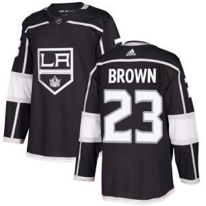 Youth Dustin Brown Los Angeles Kings Authentic Home Jersey - Black