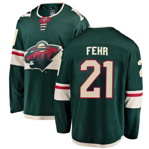 Youth Eric Fehr Minnesota Wild Breakaway Home Jersey - Green