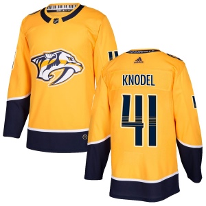 Youth Eric Knodel Nashville Predators Authentic Home Jersey - Gold