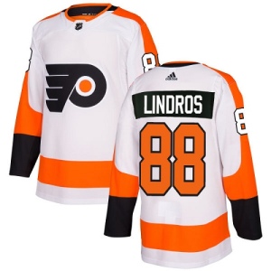 Youth Eric Lindros Philadelphia Flyers Authentic Away Jersey - White