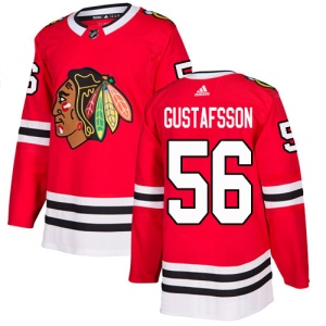 Youth Erik Gustafsson Chicago Blackhawks Authentic Home Jersey - Red