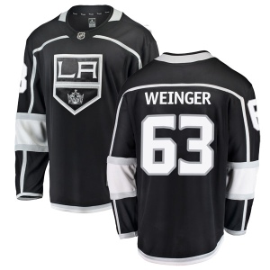 Youth Evan Weinger Los Angeles Kings Breakaway Home Jersey - Black