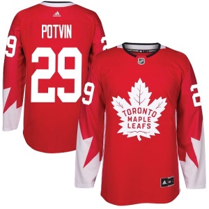 Youth Felix Potvin Toronto Maple Leafs Authentic Alternate Jersey - Red