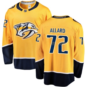 Youth Frederic Allard Nashville Predators Breakaway Home Jersey - Gold