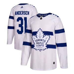 Youth Frederik Andersen Toronto Maple Leafs Authentic 2018 Stadium Series Jersey - White