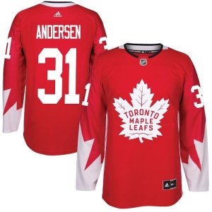 Youth Frederik Andersen Toronto Maple Leafs Authentic Alternate Jersey - Red