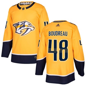 Youth Gabryel Boudreau Nashville Predators Authentic Home Jersey - Gold