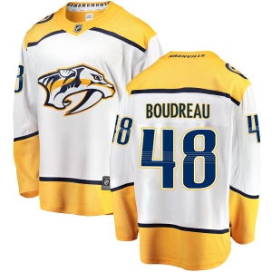 Youth Gabryel Boudreau Nashville Predators Breakaway Away Jersey - White