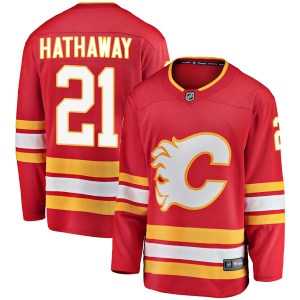 Youth Garnet Hathaway Calgary Flames Breakaway Alternate Jersey - Red