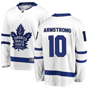 Youth George Armstrong Toronto Maple Leafs Breakaway Away Jersey - White