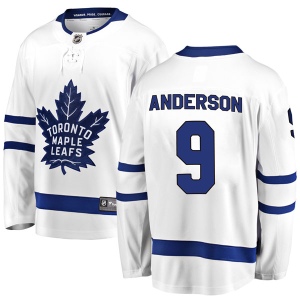 Youth Glenn Anderson Toronto Maple Leafs Breakaway Away Jersey - White