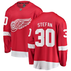 Youth Greg Stefan Detroit Red Wings Breakaway Home Jersey - Red