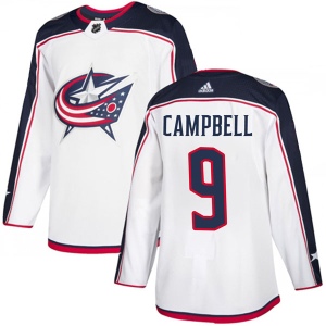 Youth Gregory Campbell Columbus Blue Jackets Authentic Away Jersey - White