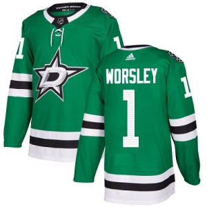 Youth Gump Worsley Dallas Stars Authentic Home Jersey - Green