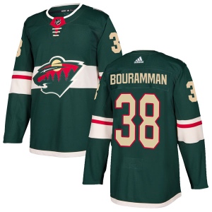 Youth Gustav Bouramman Minnesota Wild Authentic Home Jersey - Green