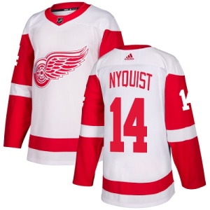 Youth Gustav Nyquist Detroit Red Wings Authentic Away Jersey - White