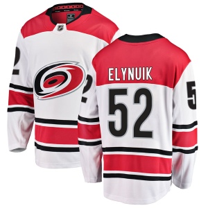 Youth Hudson Elynuik Carolina Hurricanes Breakaway Away Jersey - White