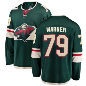 Youth Hunter Warner Minnesota Wild Breakaway Home Jersey - Green