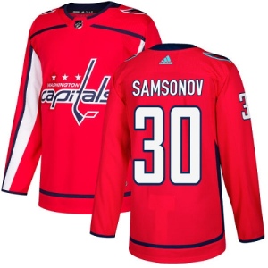 Youth Ilya Samsonov Washington Capitals Authentic Home Jersey - Red