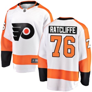 Youth Isaac Ratcliffe Philadelphia Flyers Breakaway Away Jersey - White