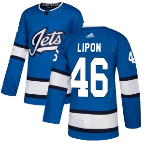 Youth J.C. Lipon Winnipeg Jets Authentic Alternate Jersey - Blue