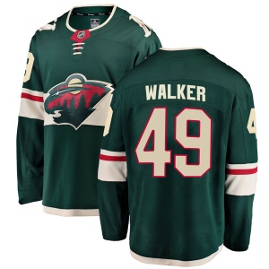 Youth Jack Walker Minnesota Wild Breakaway Home Jersey - Green