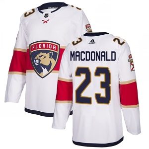 Youth Jacob MacDonald Florida Panthers Authentic Away Jersey - White