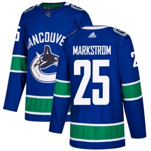 Youth Jacob Markstrom Vancouver Canucks Authentic Home Jersey - Blue