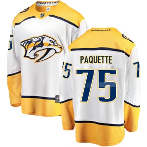 Youth Jacob Paquette Nashville Predators Breakaway Away Jersey - White