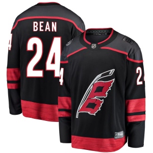 Youth Jake Bean Carolina Hurricanes Breakaway Alternate Jersey - Black