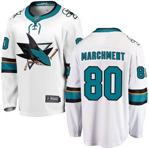 Youth Jake Marchment San Jose Sharks Breakaway Away Jersey - White