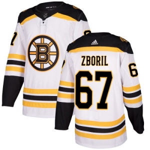 Youth Jakub Zboril Boston Bruins Authentic Away Jersey - White