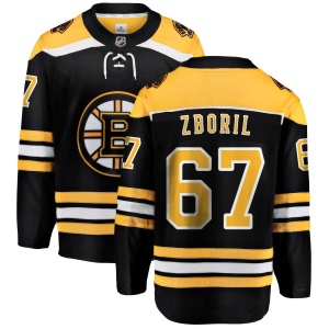 Youth Jakub Zboril Boston Bruins Home Breakaway Jersey - Black