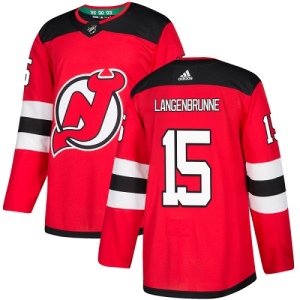 Youth Jamie Langenbrunner New Jersey Devils Authentic Home Jersey - Red