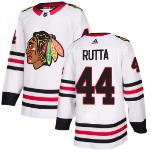 Youth Jan Rutta Chicago Blackhawks Authentic Away Jersey - White