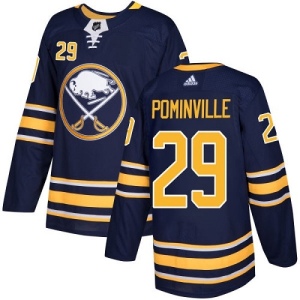 Youth Jason Pominville Buffalo Sabres Authentic Home Jersey - Navy Blue