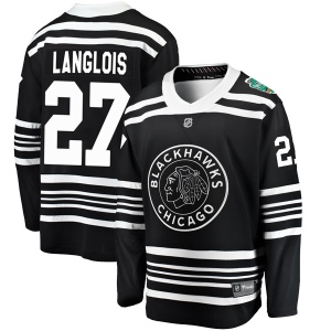 Youth Jeremy Langlois Chicago Blackhawks 2019 Winter Classic Breakaway Jersey - Black