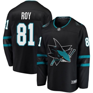 Youth Jeremy Roy San Jose Sharks Breakaway Alternate Jersey - Black