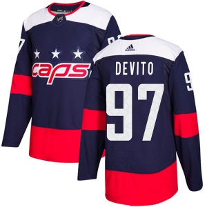 Youth Jimmy Devito Washington Capitals Authentic 2018 Stadium Series Jersey - Navy Blue