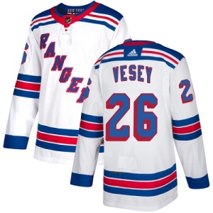 Youth Jimmy Vesey New York Rangers Authentic Away Jersey - White