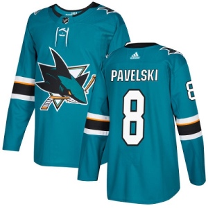 Youth Joe Pavelski San Jose Sharks Authentic Teal Home Jersey - Green