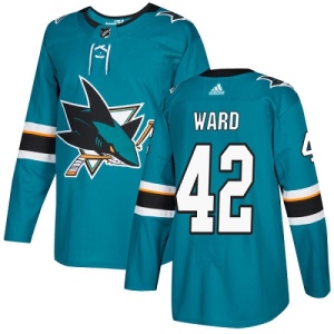 Youth Joel Ward San Jose Sharks Authentic Teal Home Jersey - Green