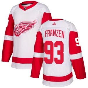 Youth Johan Franzen Detroit Red Wings Authentic Away Jersey - White