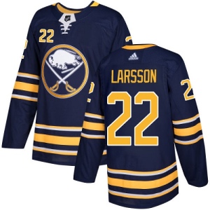 Youth Johan Larsson Buffalo Sabres Authentic Home Jersey - Navy Blue