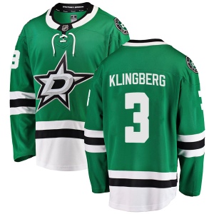 Youth John Klingberg Dallas Stars Breakaway Home Jersey - Green