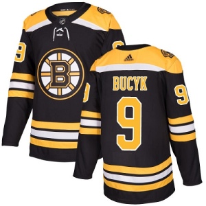 Youth Johnny Bucyk Boston Bruins Authentic Home Jersey - Black