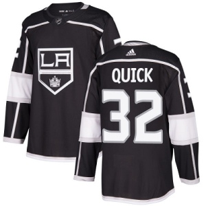 Youth Jonathan Quick Los Angeles Kings Authentic Home Jersey - Black