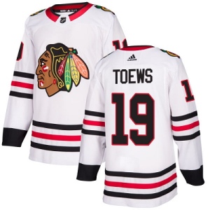 Youth Jonathan Toews Chicago Blackhawks Authentic Away Jersey - White