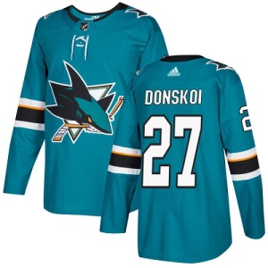 Youth Joonas Donskoi San Jose Sharks Authentic Teal Home Jersey - Green